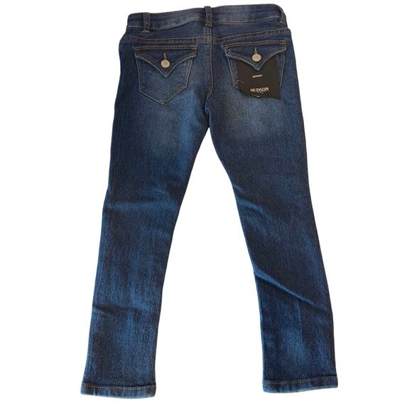 NWT Hudson Kids Girl’s Skinny Jeans In Midnight Size 5 Flap Back Pockets - Picture 2 of 9